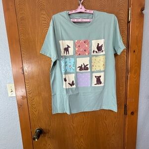 Mint Green Graphic Tee - Short Sleeve